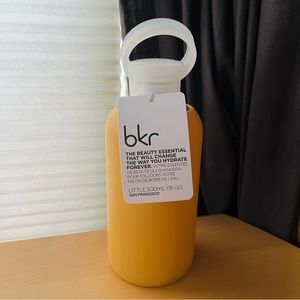 bkr Goldie Little 16oz Glass Water Bottle Gold Yellow